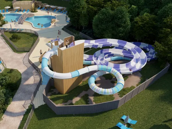 Nouveau en 2025 : toboggan rapide et piste de course au camping Roan Saint Avit Loisirs.