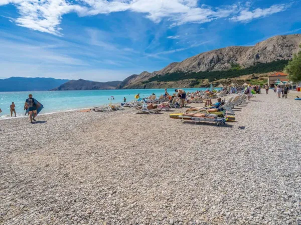 Plage du camping Roan Baška Beach Resort