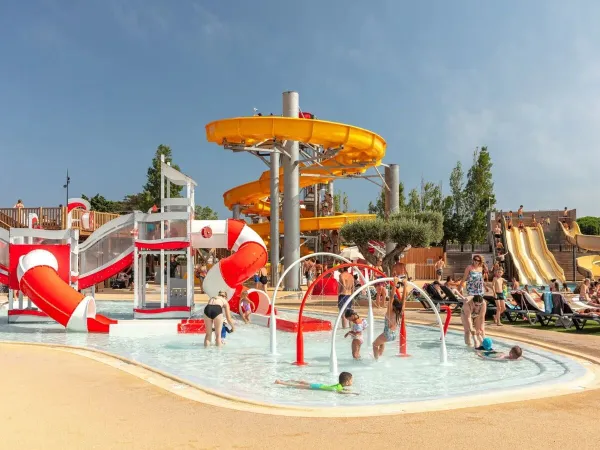 Spraypark au camping Roan Les Dunes.