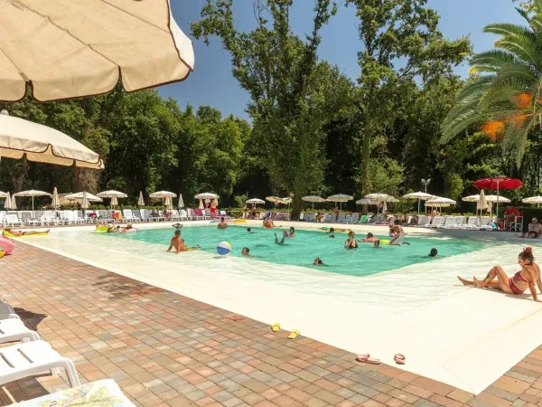 La piscine du camping Roan hu I Pini village.