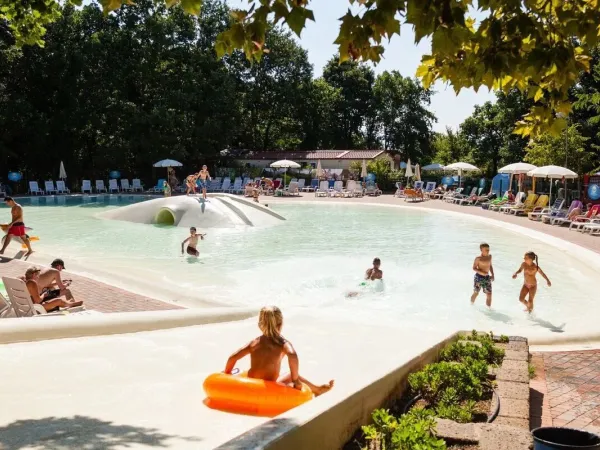Piscine au camping Roan hu I Pini village.