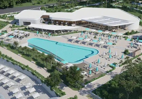 Image d'impression de la piscine rénovée du camping Roan Bijela Uvala.