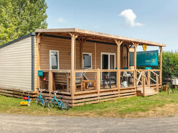 Mobil-home de luxe au camping Roan Le Domaine de Beaulieu.