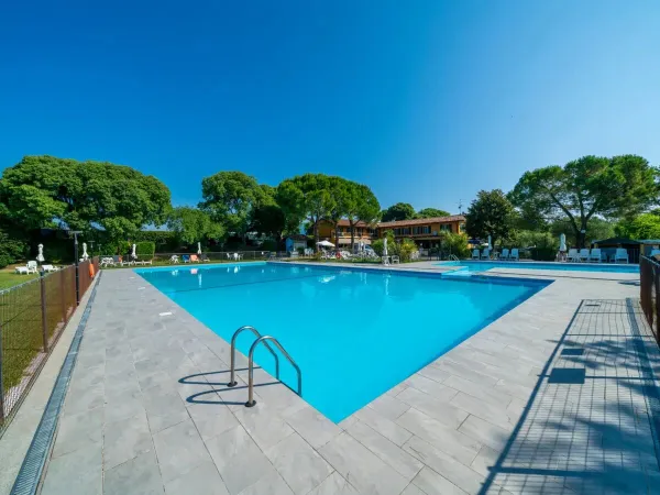 La piscine du camping Roan La Rocca Manerba.