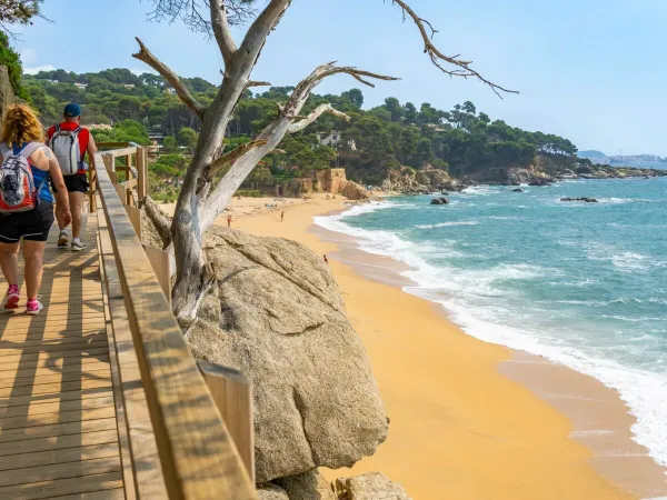Promenade en bord de mer au camping Roan Internacional de Calogne.