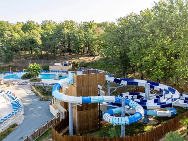 Nouveaux toboggans depuis 2025 au camping Roan Saint Avit Loisirs.
