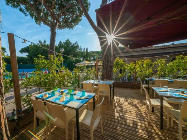 Restaurant au camping Roan Del Forte.
