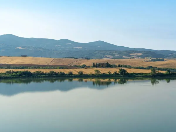 Une belle vue toscane au camping Roan Del Forte.