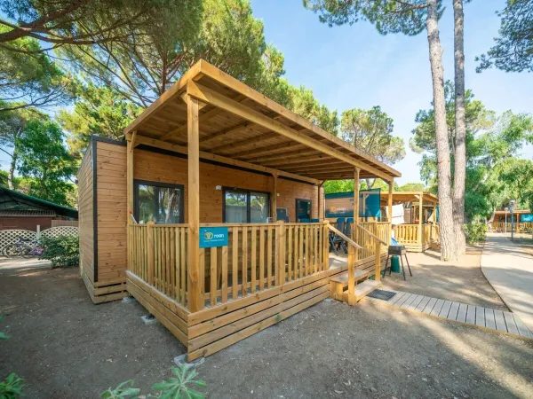 Le mobil-home Premium Lounge au camping Roan Del Forte.