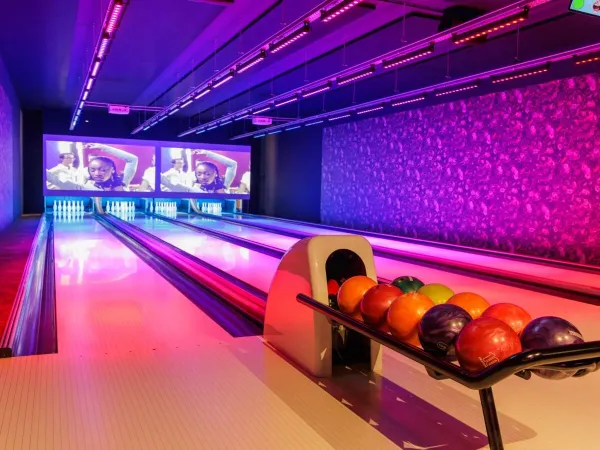 Bowling au camping de Roan the Two Bridges.