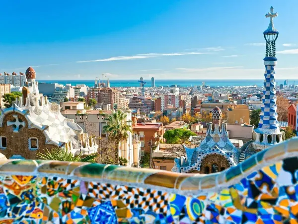 Vue sur la ville de Barcelone près du camping Roan El Pinar.