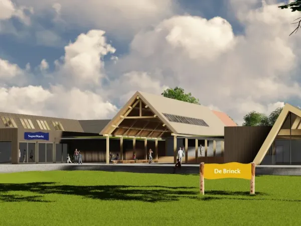 Nouveau bâtiment du centre du camping Roan Terspegelt.