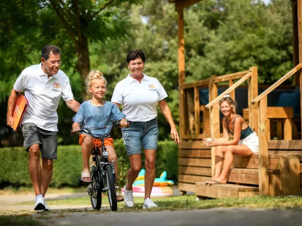 Vélos gratuits pour les enfants jusqu'à 6 ans au camping Roan Le Lac des Vieilles Forges.