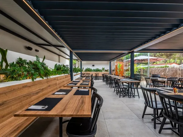 Le restaurant du camping Roan Bella Terra.