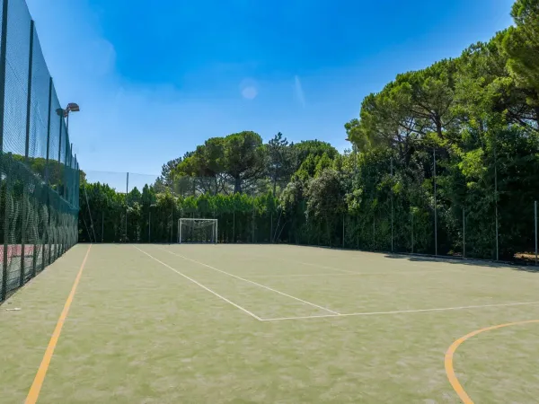 Terrain de football et de sport au camping Roan Marina Julia Camping Village.