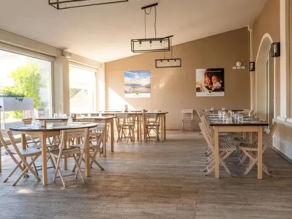 Restaurant au camping de Vigna sul Mar.