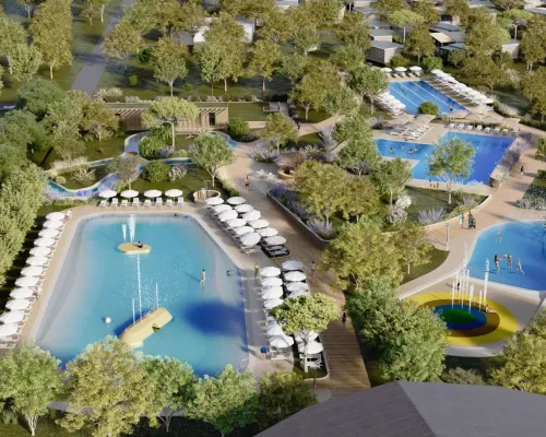 Image d'impression du nouveau parc aquatique en 2026 au camping Tenuta Primero