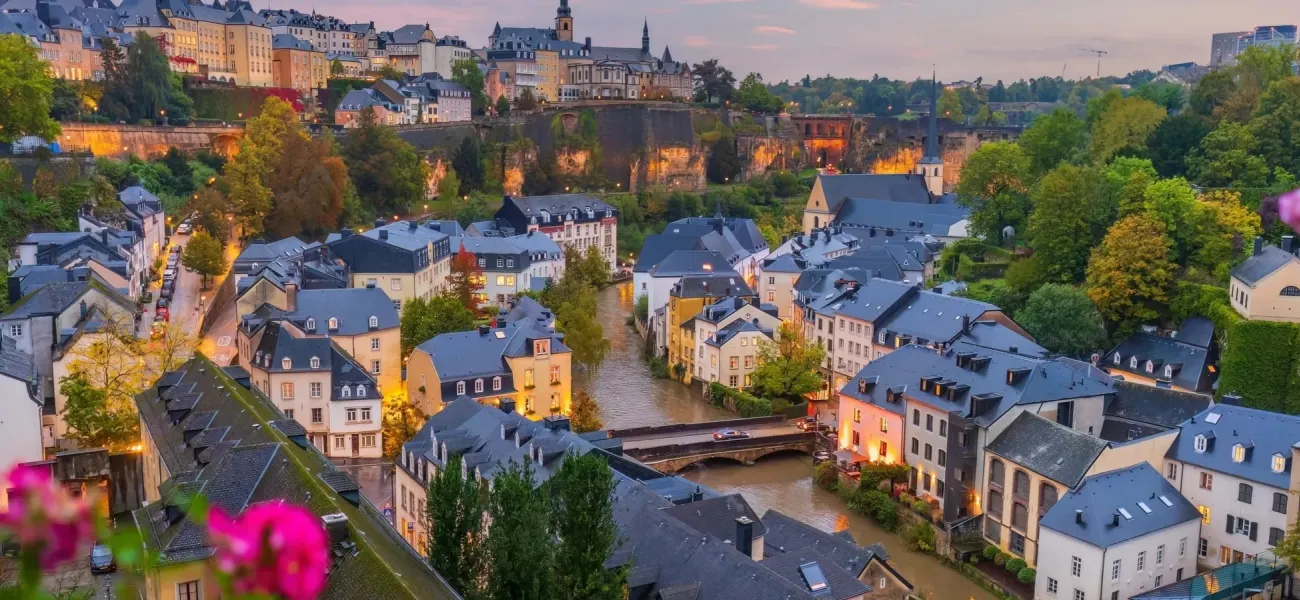 Une vue d'ensemble de la vieille ville de Luxembourg.