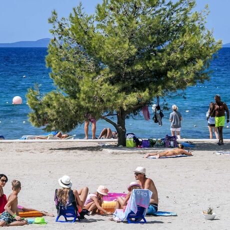 Camping Croatie plage de sable
